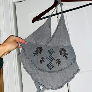 Light Gray Halter Top